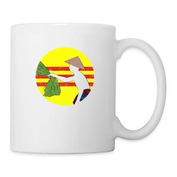 Vietnam Viet Bauern Reisfeld Flagge I Geschenk - Tasse - Weiß - Rechts