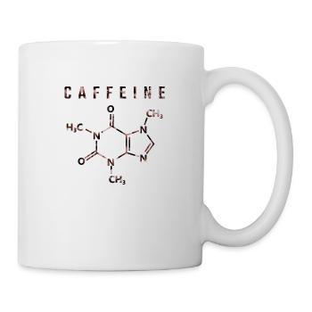 Molécule de caféine - Mug blanc - blanc - Droite