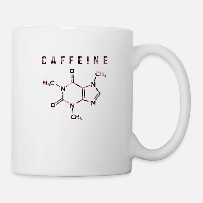 Molécule de caféine - Mug blanc - blanc