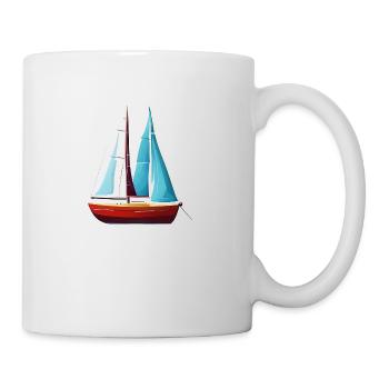 Sailing Ship Sailing Sailing Sailing Sailing Sailboat - Mug - white - Right