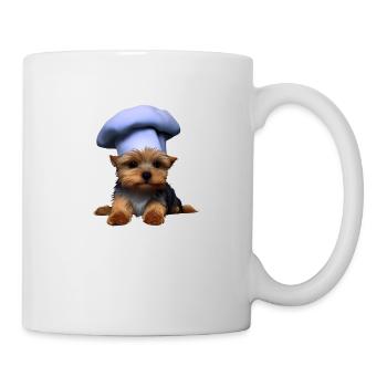 Yorkshire Terrier Restaurateur Chien Chien Chiot Cuisine - Mug blanc - blanc - Droite
