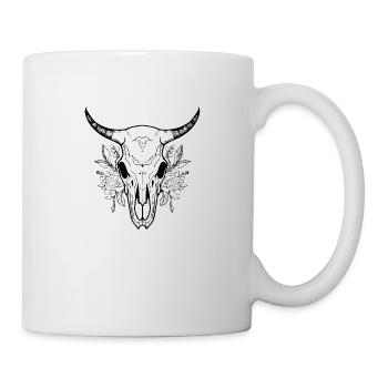 Cow Skull Boho - Mug - white - Right