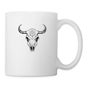 Cow Skull Boho - Mug - white - Right