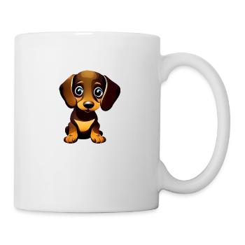 Hund Dachshund Welpe Hundeliebhaber Hundebesitzer - Tasse - Weiß - Rechts