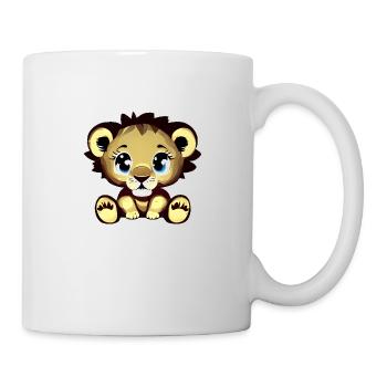 Lion Baby Lion Zoo Animal Conservation - Mug - white - Right
