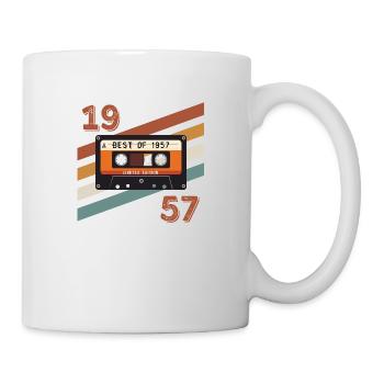Retro-Vintage-Jubiläum von 1957 - Tasse - Weiß - Rechts