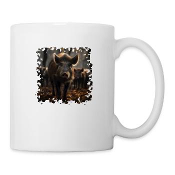 Wild boars are very adaptable - Mug - white - Right
