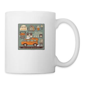 Boulangerie et boulangerie : une délicieuse combinaison - Mug blanc - blanc - Droite