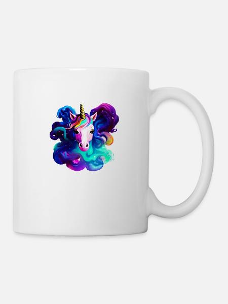 Einhorn Mädchen Einhörner Fabeltier Unicorn - Tasse - Weiß