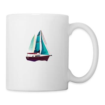 voilier voilier voilier voilier voilier voilier - Mug blanc - blanc - Droite