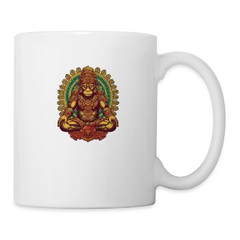Ape - Monkey King - Guardian - Meditation - pos - Tasse - Weiß - Rechts