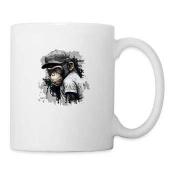 mignon bébé singe - Mug blanc - blanc - Droite