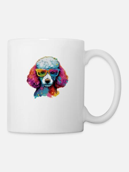 Lulu der Pudel - Tasse - Weiß