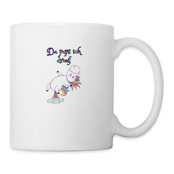 Da pups ich drauf - Tasse - Weiß - Rechts