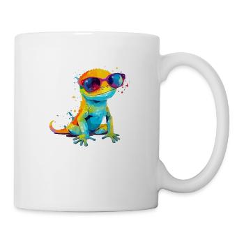 Djibril le lézard - Mug blanc - blanc - Droite
