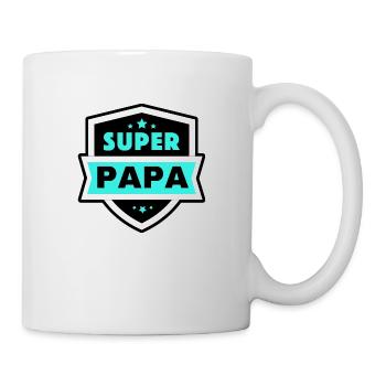 Super papa 2 - Mug blanc - blanc - Droite