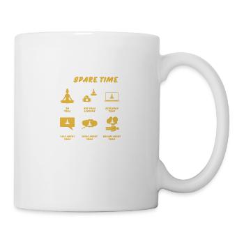 YOGA IN SPARE TIME - Mug - white - Right