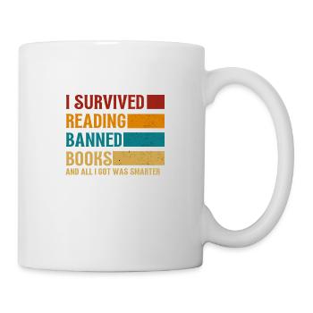 I Survived Reading Banned Books - Mug - white - Right