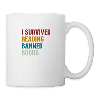 I Survived Reading Banned Books - Mug - white - Right