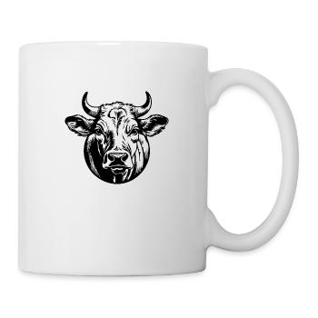 Kuh Kühe Rind Bauernhof Landwirtschaft - Tasse - Weiß - Rechts