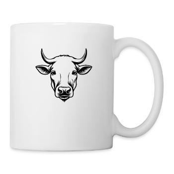 Vache Vaches Bovins Agriculture agricole - Mug blanc - blanc - Droite