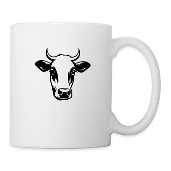 Vache Vaches Bovins Agriculture agricole - Mug blanc - blanc - Droite