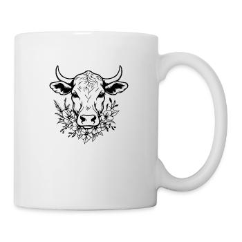 Vache Vaches Bovins Agriculture agricole - Mug blanc - blanc - Droite