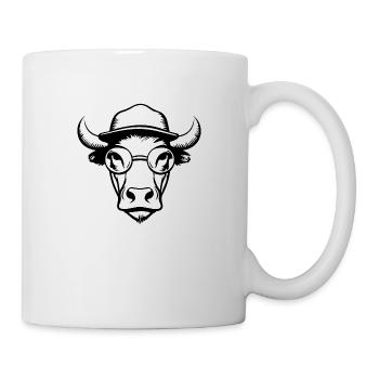 Vache Vaches Bovins Agriculture agricole - Mug blanc - blanc - Droite
