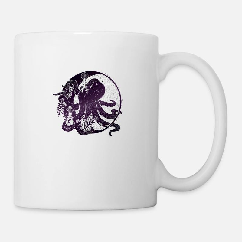 Witchy Octopus Illustration - Mug - white