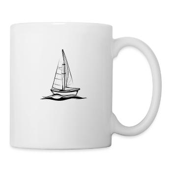 voilier voilier voilier voilier voilier voilier - Mug blanc - blanc - Droite