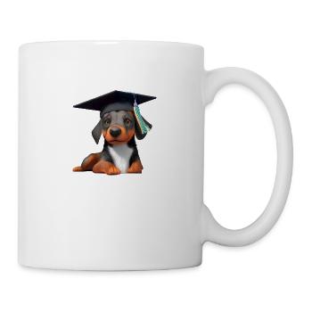 Diplôme Bachelor Doberman Study Dogs - Mug blanc - blanc - Droite