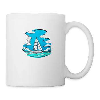 Sailing Ship Sailing Sailing Sailing Sailing Boat - Mug - white - Right