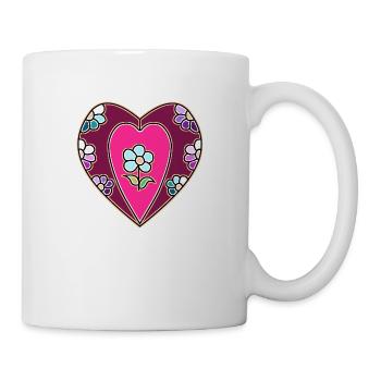 Herz - Tasse - Weiß - Rechts