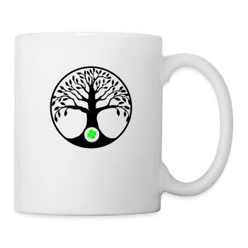 baum des lebens kleeblatt - Tasse - Weiß - Rechts