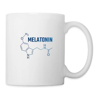 molécule de mélatonine - Mug blanc - blanc - Droite