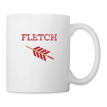 It's Just A Fletch Wound Bow & Arrows Target Arche - Tasse - Weiß - Rechts