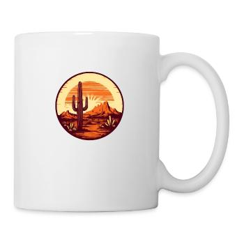 Désert texan - Mug blanc - blanc - Droite