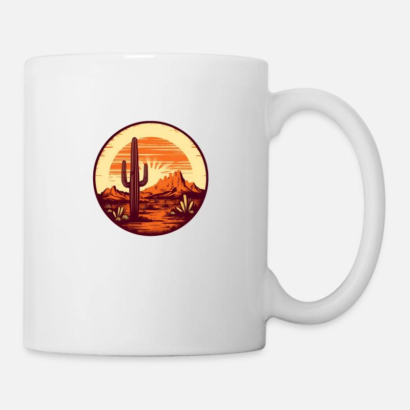 Désert texan - Mug blanc - blanc