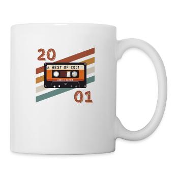 2001 rétro vintage anniversaire - Mug blanc - blanc - Droite