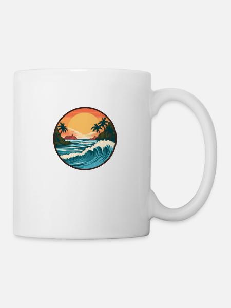 Horizon tropical - Mug blanc - blanc