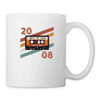 2008 retro vintage anniversary - Mug - white - Right