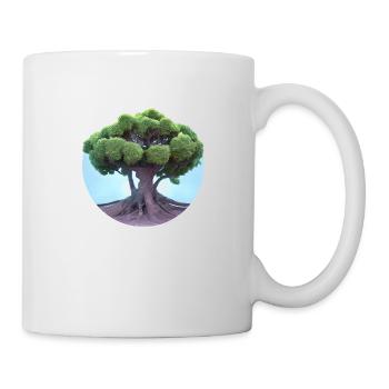 Lebensbaum Yoga Baum des Lebens Meditation - Tasse - Weiß - Rechts