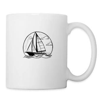 Segelsport Segler Segelschiff Segeln Segelboot - Tasse - Weiß - Rechts