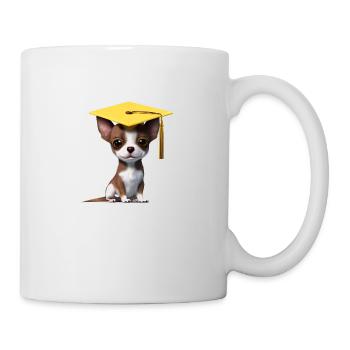 Bachelor Chihuahua Dogs Graduation Studies - Mug - white - Right
