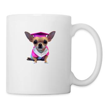 Bachelor Chihuahua Graduation Study Dogs - Mug blanc - blanc - Droite