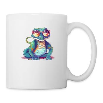Ik the spectacled lizard - Mug - white - Right