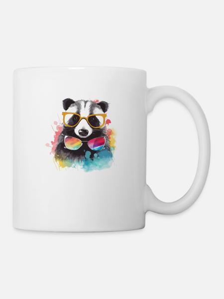 Iko der Waschbär - Tasse - Weiß