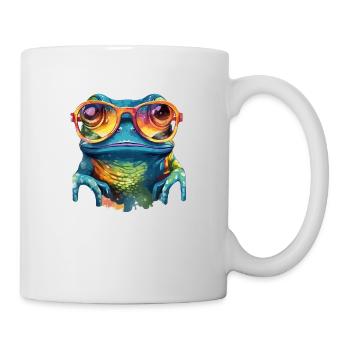 Kik the bespectacled frog - Mug - white - Right