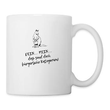Bürgerliche Begriffe - Das Kängeru - Tasse - Weiß - Rechts