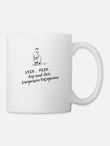 Bürgerliche Begriffe - Das Kängeru - Tasse - Weiß